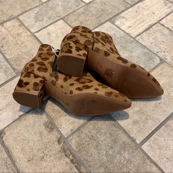 NWOT Cole Haan Women’s Calf Hair Ocelot Print Boot - Picture 5 of 9